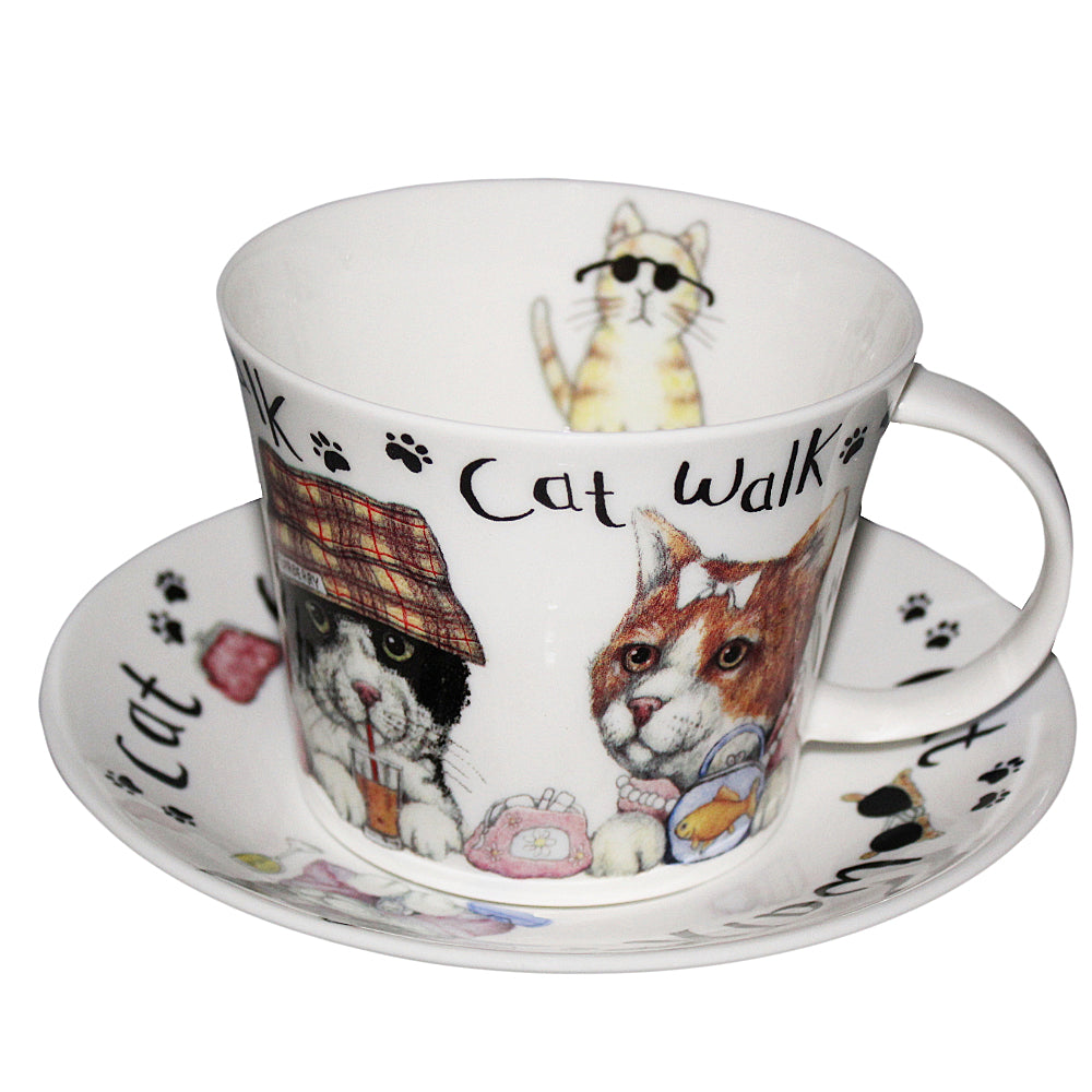 Cat Walk English Breakfast Teacup