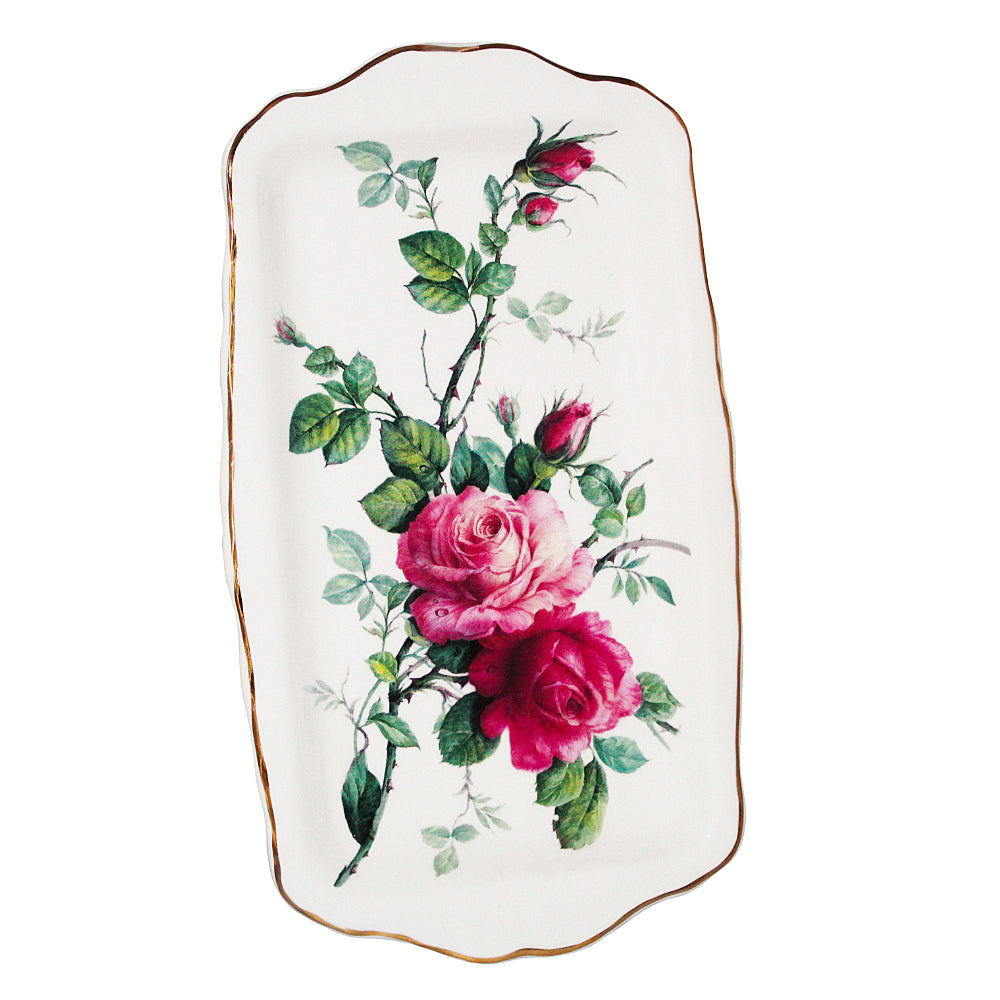 English Rose Bone China - Sandwich Tray