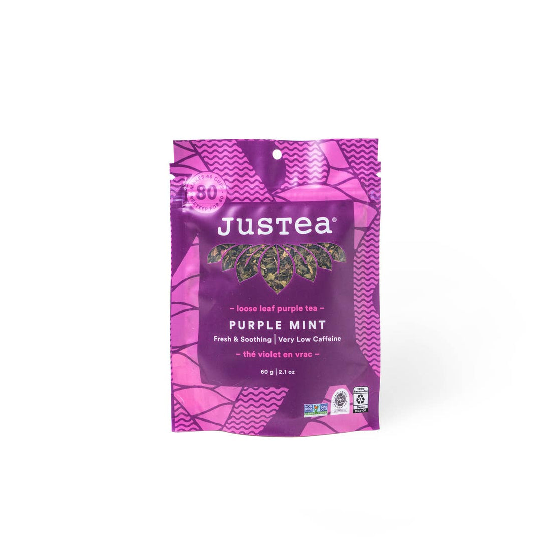 Purple Tea - Purple Mint Loose Leaf Tea Leaves