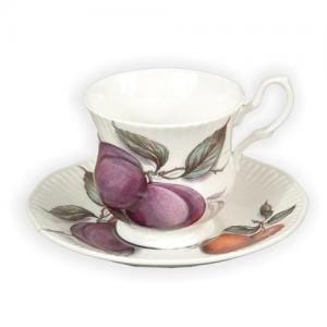 Scattered Fruit Tea Cup & Saucer