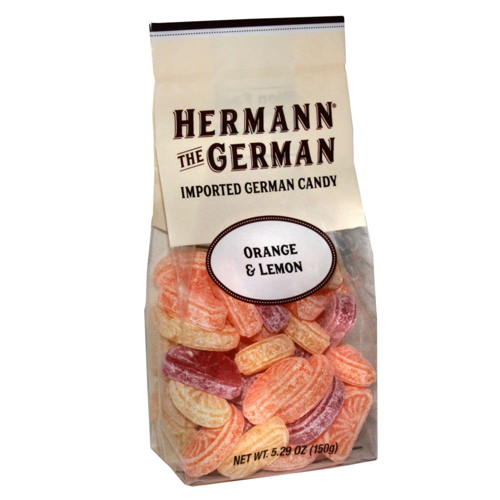 Hermann the German Orange & Lemon Candy - German Candy