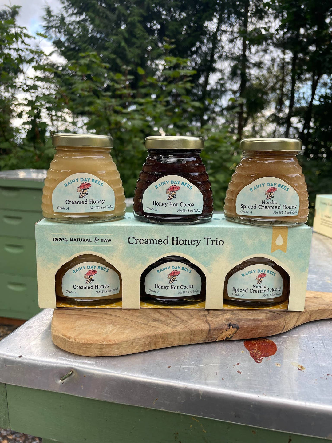 Cream Honey Gift Set