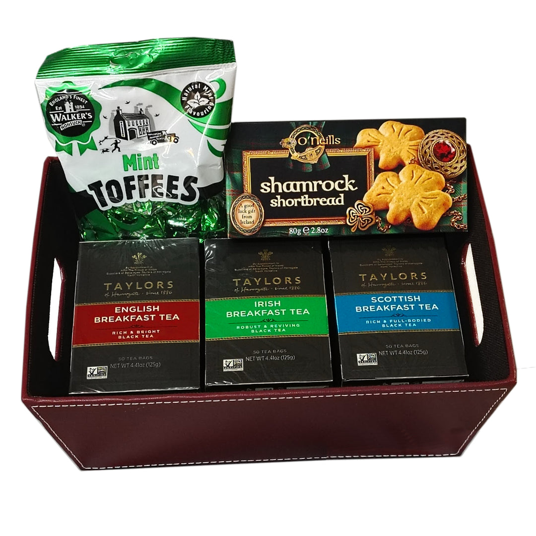 English Tea Gift Basket - Tea Gift Basket with British Teas