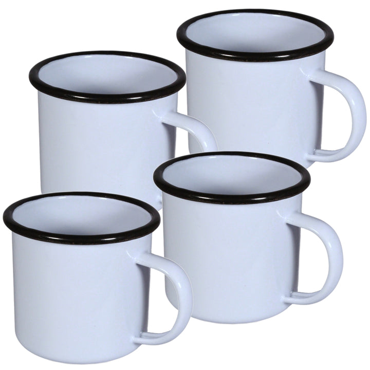 Blue Enamelware Mugs