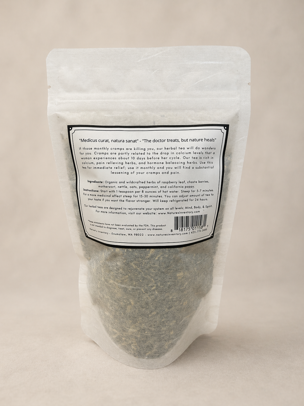 Natural Cramp Relief Herbal Tea