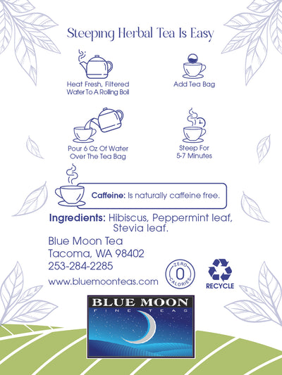 Hibiscus mint caffeine free tea