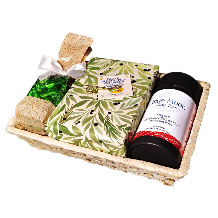 Decaf English Breakfast Tea & Cookies Gift