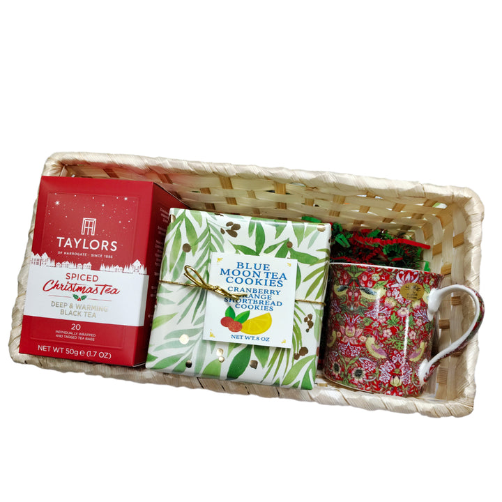 Christmas Tea and Cookies Gift Baskets