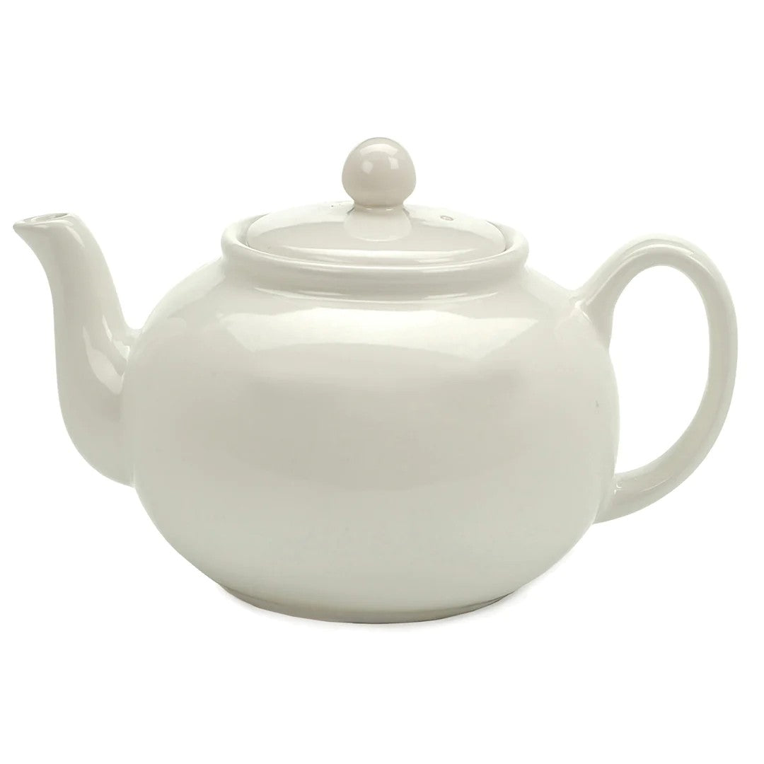 6 Cup WhitePorcelain Teapot 