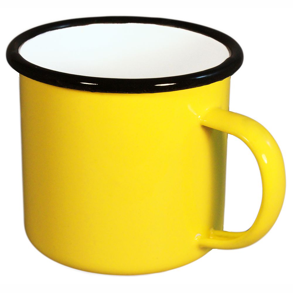 Yellow Enamelware Mug 