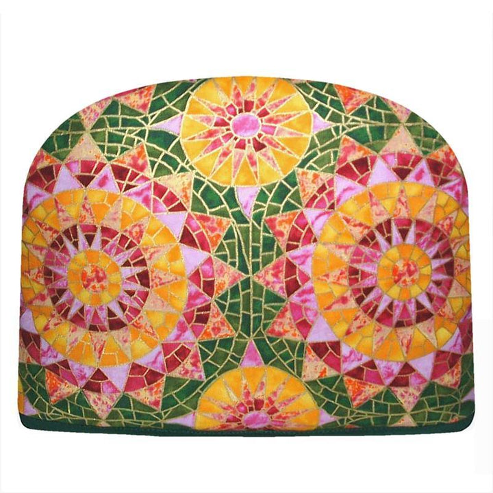 Golden Sun Mosaic Tea Cozy - Large Insulated Tea Cozy for Sale