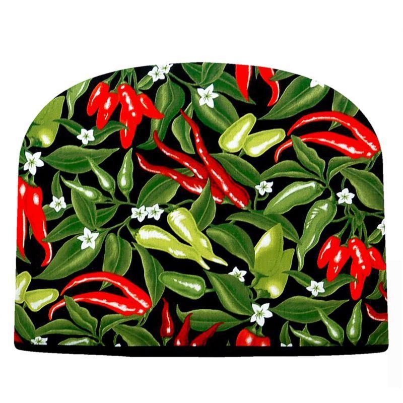 Red Hot Peppers Tea Cozy - Large Insulated Tea Cozy for Sale