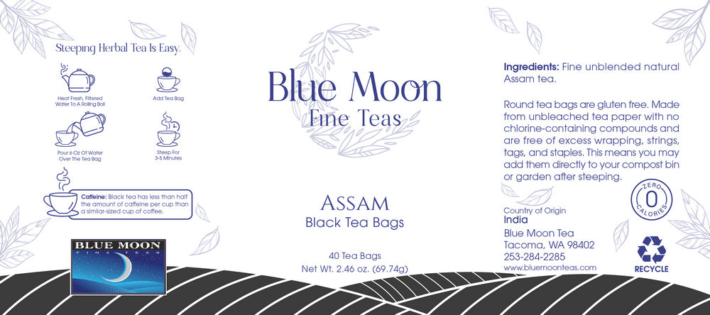 Assam Indian Tea Bags - Strong Malty Tea
