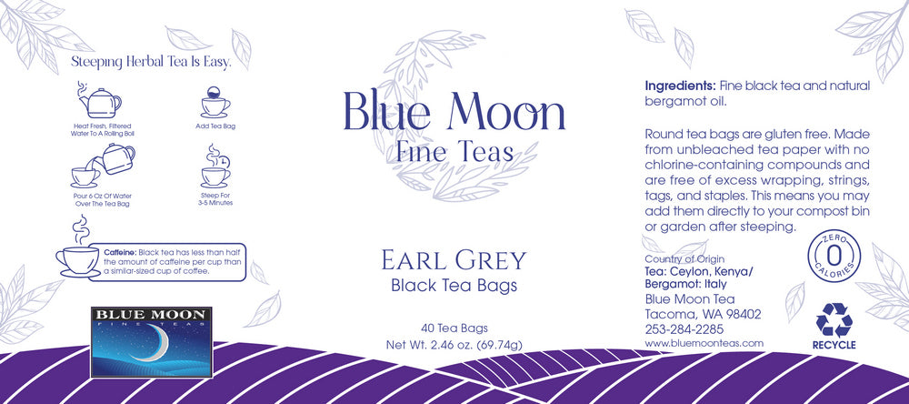 Earl Grey Tea - Tea Bags - 40's Tin