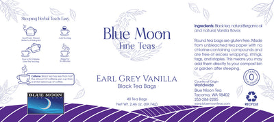 Earl Grey Vanilla Black Tea Bags