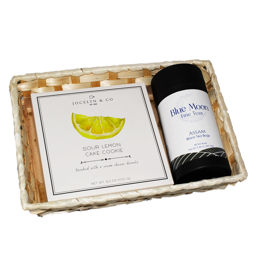 Send Someone Lemon Cookies Gift Basket with Assam Tea