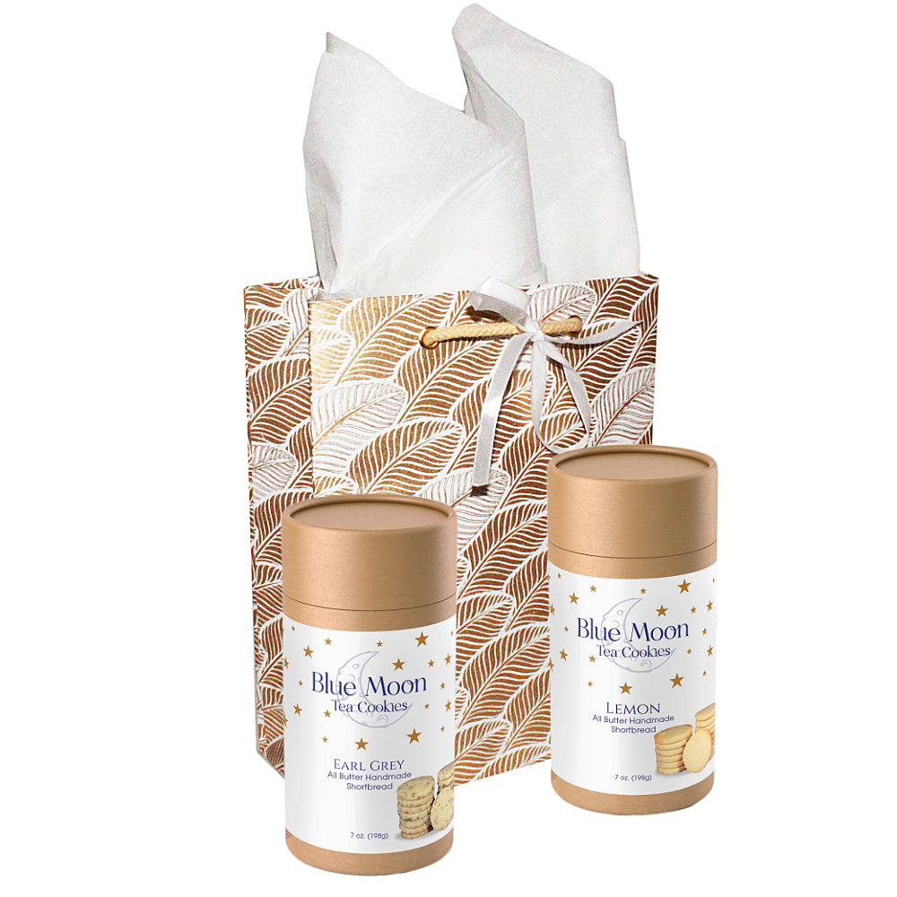 Earl Grey Cookies & Lemon Cookies and Tea Gift Set