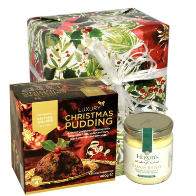 English Christmas Pudding - Hard Sauce - Easy Christmas Dessert Gift