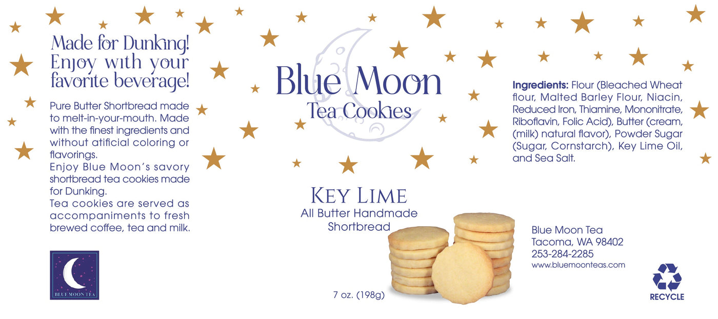 Blue Moon Tea Cookies - Key Lime Tea Cookies Gift Delivery Online
