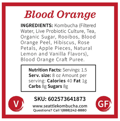  Blood Orange Sparkling Kombucha