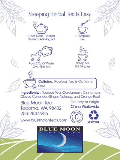 Chai Rooibos Tea Loose Leaf Tea Leaves - Red Chai Tea