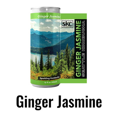 Ginger Green Tea - Seattle Kombucha - Ginger Jasmine Kombucha Tea