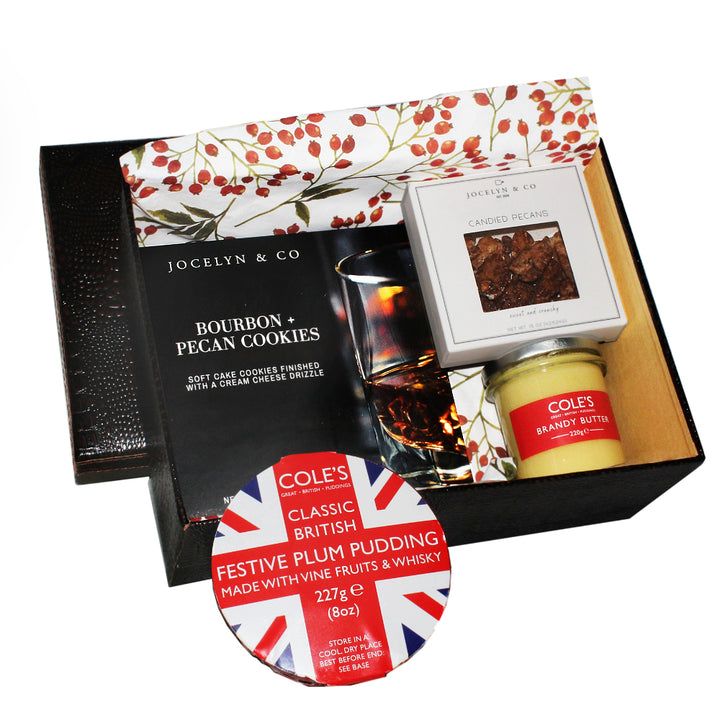 Coles Christmas Pudding - Bourbon and  Pecan Gift Box