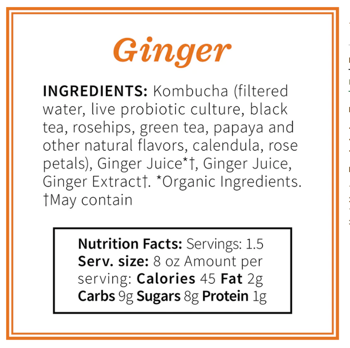 Ginger Kombucha Tea