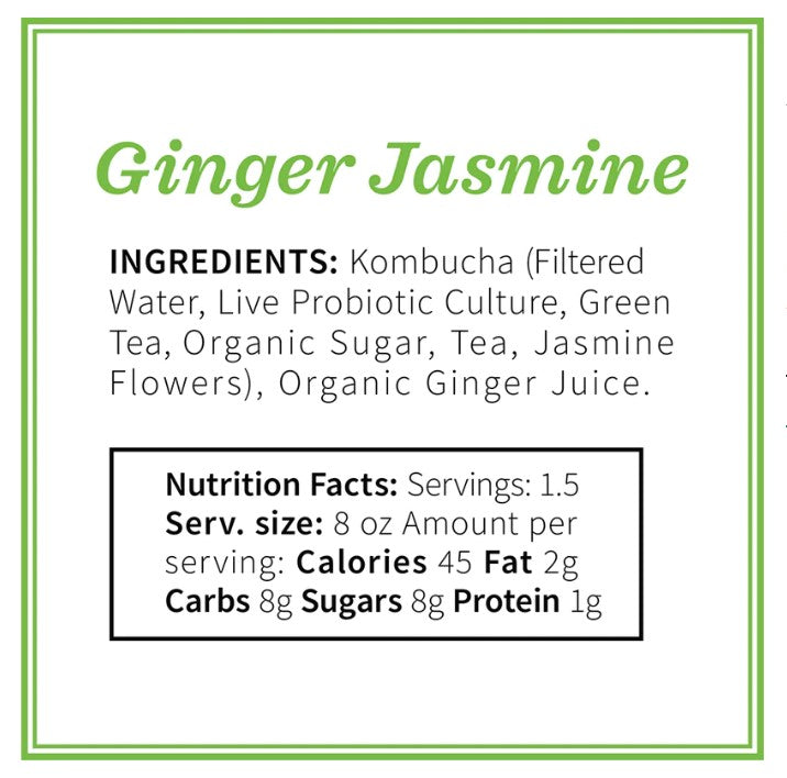Ginger Jasmine Green Tea Kombucha
