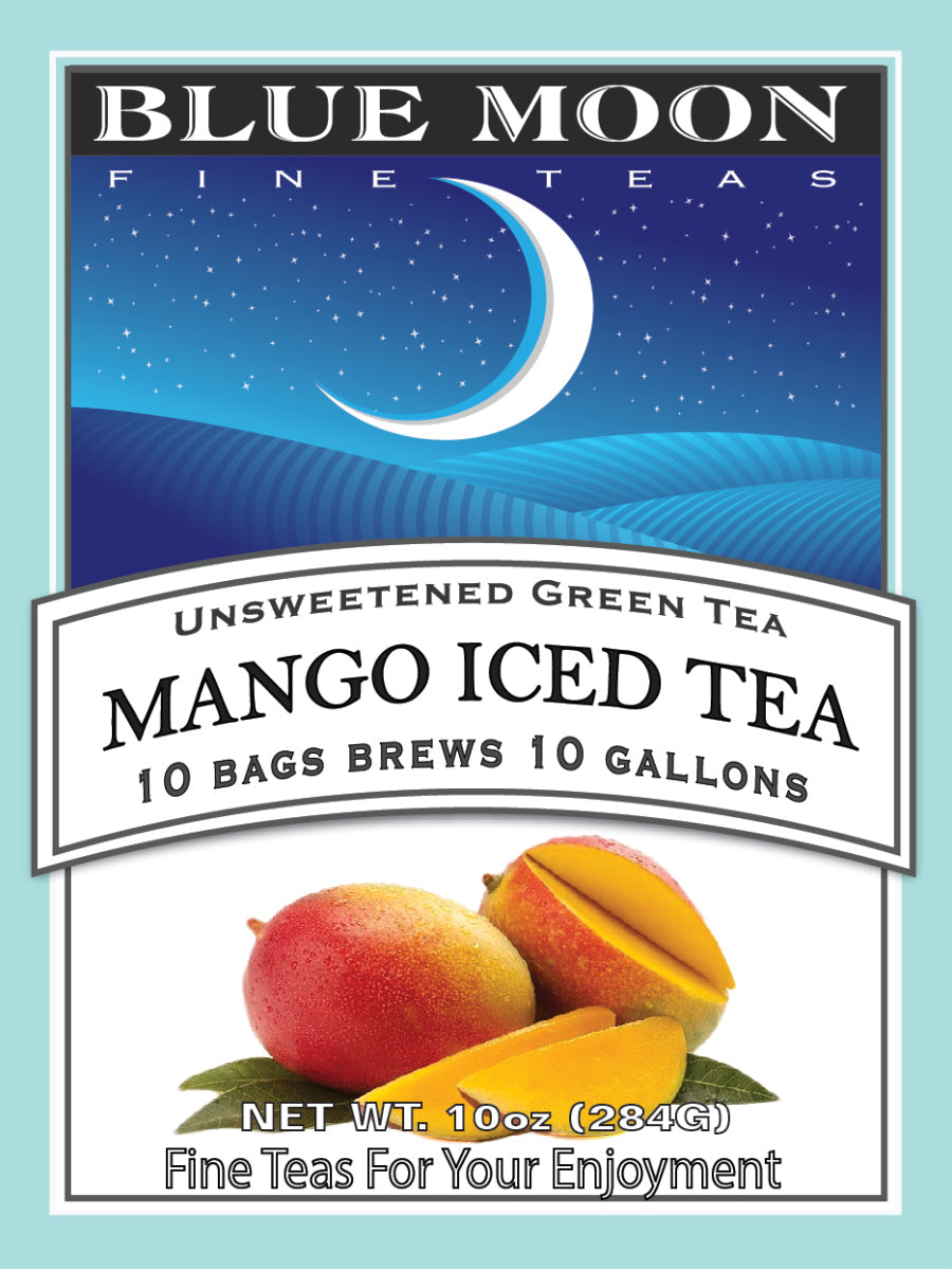 Green Iced Tea - Mango 1 Gallon Iced Tea Bags - 10 Pack