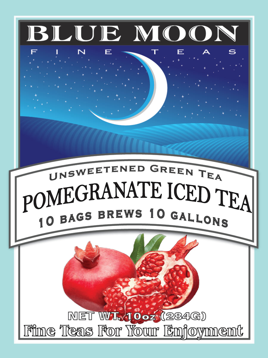 Pomegranate Green Iced Tea Bags - 1 Gallon Iced Tea Bags