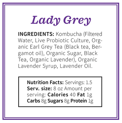 Lady Grey Kombucha Tea