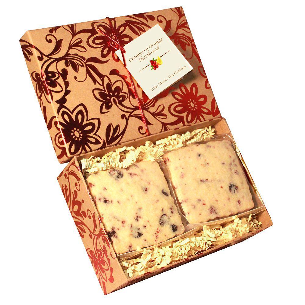 Cranberry Orange Shortbread Cookies 1 LB Gift Box