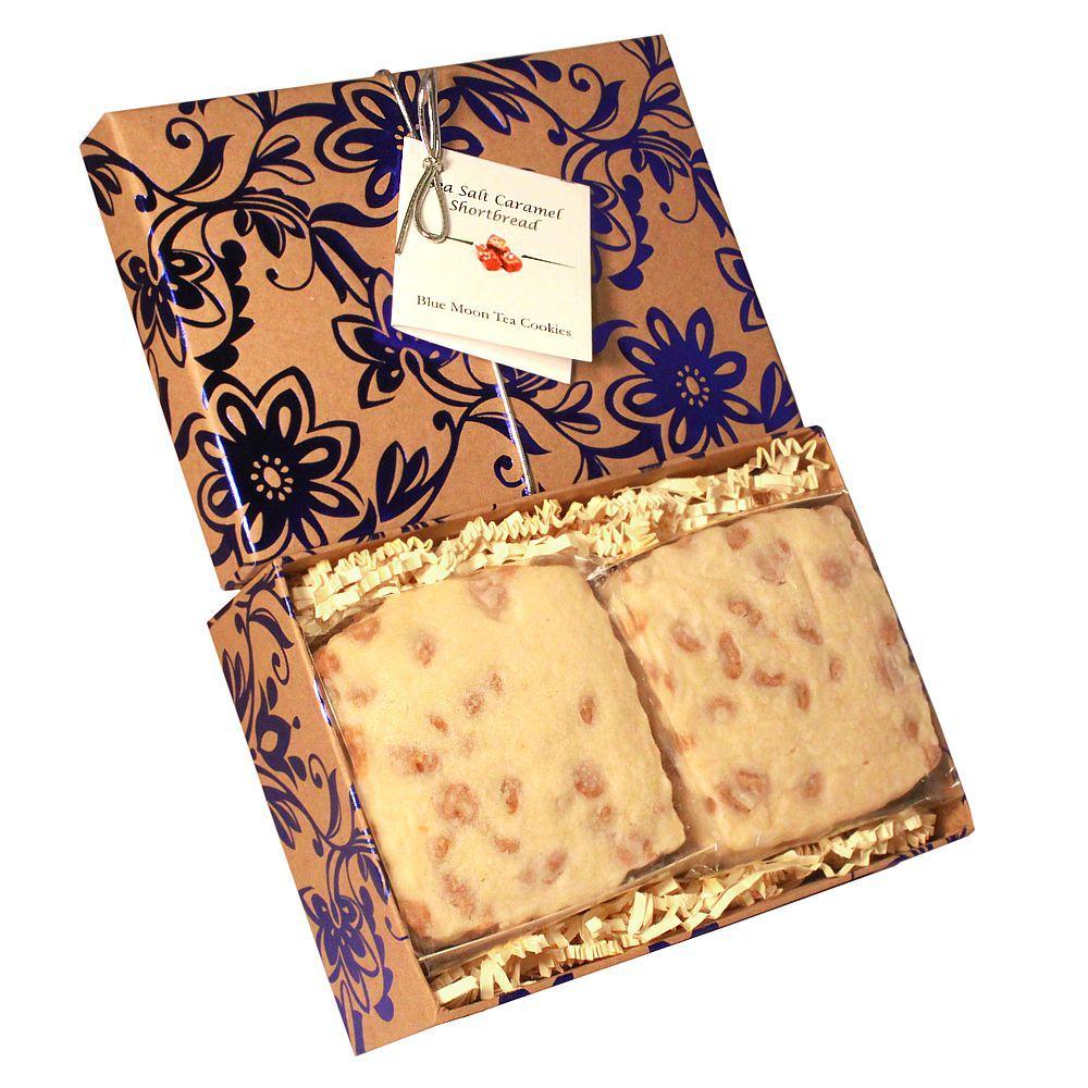Sea Salt Caramel Shortbread Tea Cookies 1 LB Gift Box