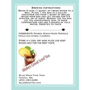 Mango Herbal Iced Tea Bags - Rooibos Iced Teak