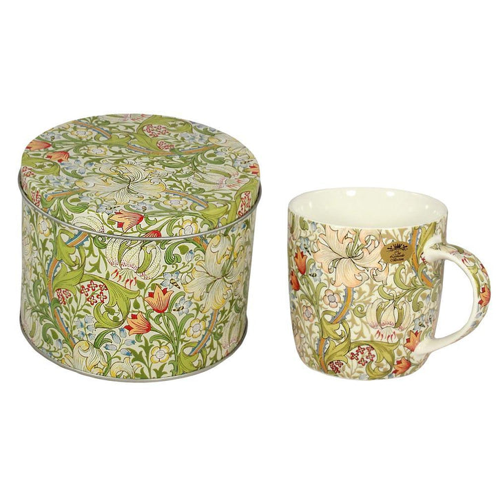 William Morris Golden Lily Tea Cup Gift Tin