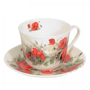 Poppy Breakfast Tea Cup - Roy Kirkham