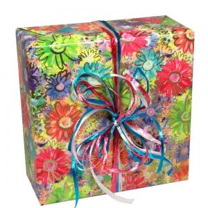 Wrapping Cookies - Gift Wrap - Colorful Flowers