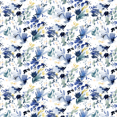 Gift Wrap - White & Blue